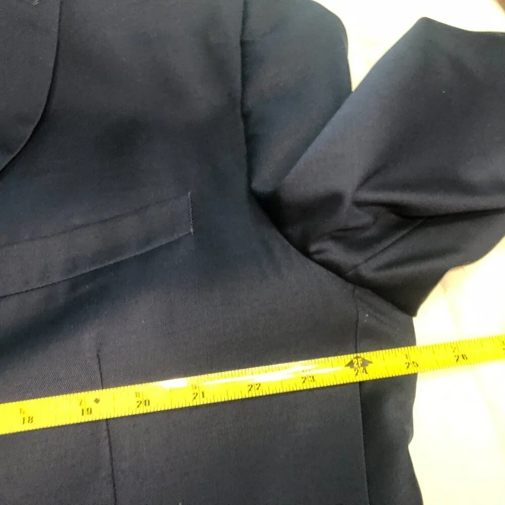 Ralph Lauren for Dillards Men's Navy Blue Suit Blazer 2‎ Buttons 48R